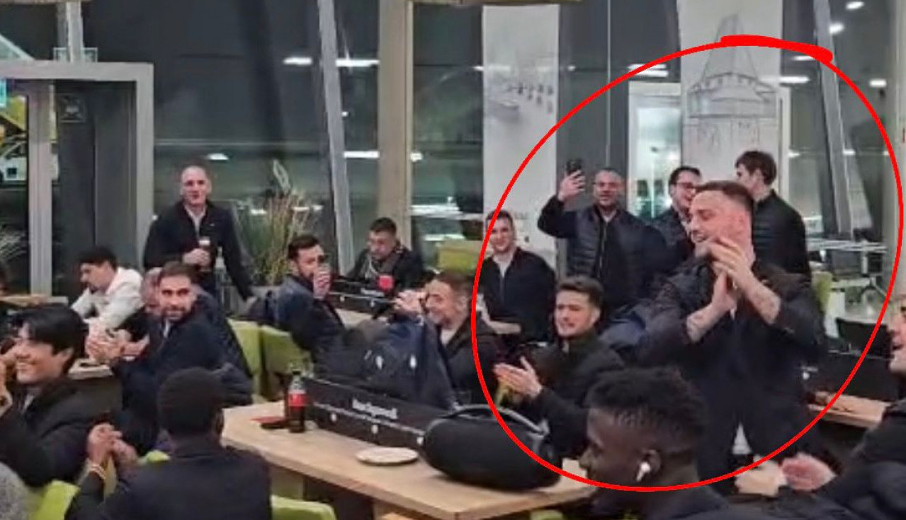 LUDNICA NA AERODROMU! Marko Arnautović u glavnoj ulozi: Pogledajte feštu fudbalera Zvezde! (VIDEO)