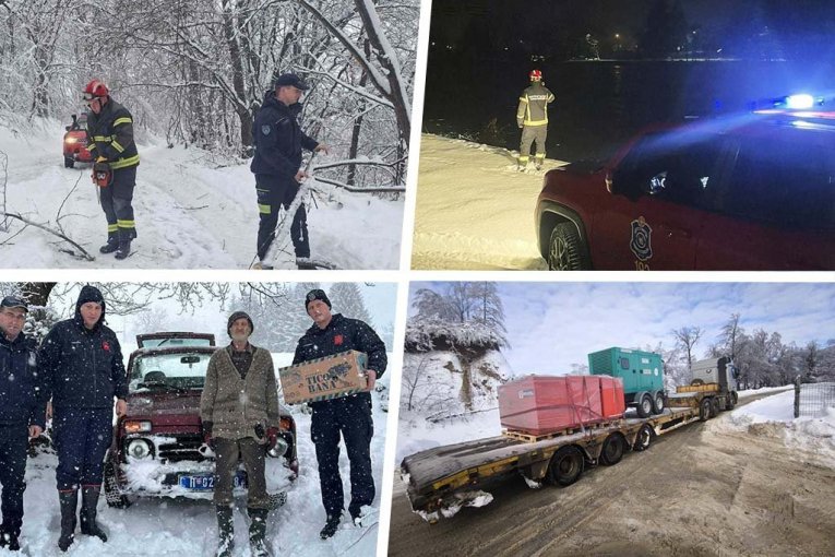 Neprekidna pomoć građanima zbog snežnih padavina