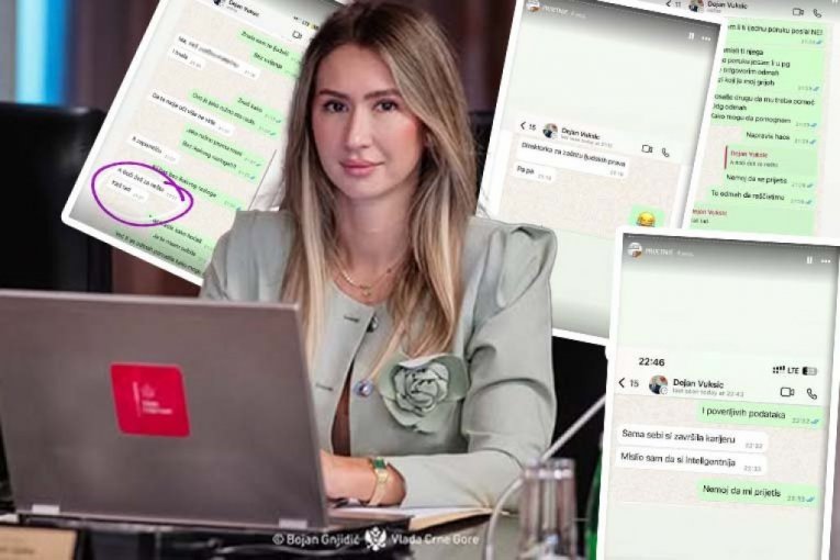 „SAMA SI SEBI ZAVRŠILA KARIJERU!“ Crnogorska bivša državna sekretarka objavila PREPISKU sa Vukšićem