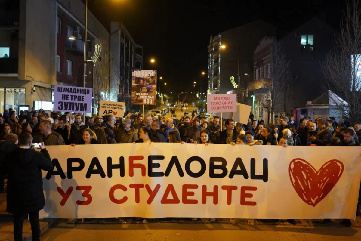 U Aranđelovcu referendum – Vučić ili studenti: Opozicija ne izlazi na izbore, daju podršku studentskoj listi