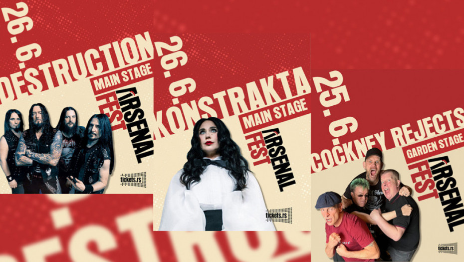 ARSENAL FEST NAJAVLJUJE NOVA IMENA ZA TRI FESTIVALSKE BINE