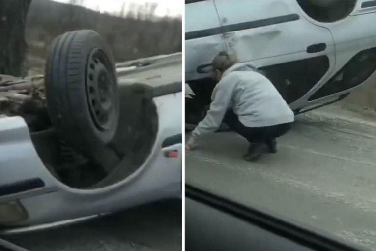 ŽENA U TEŠKOM STANJU, U VOZILU BILO I DETE! Jeziva nesreća kod Žitorađe