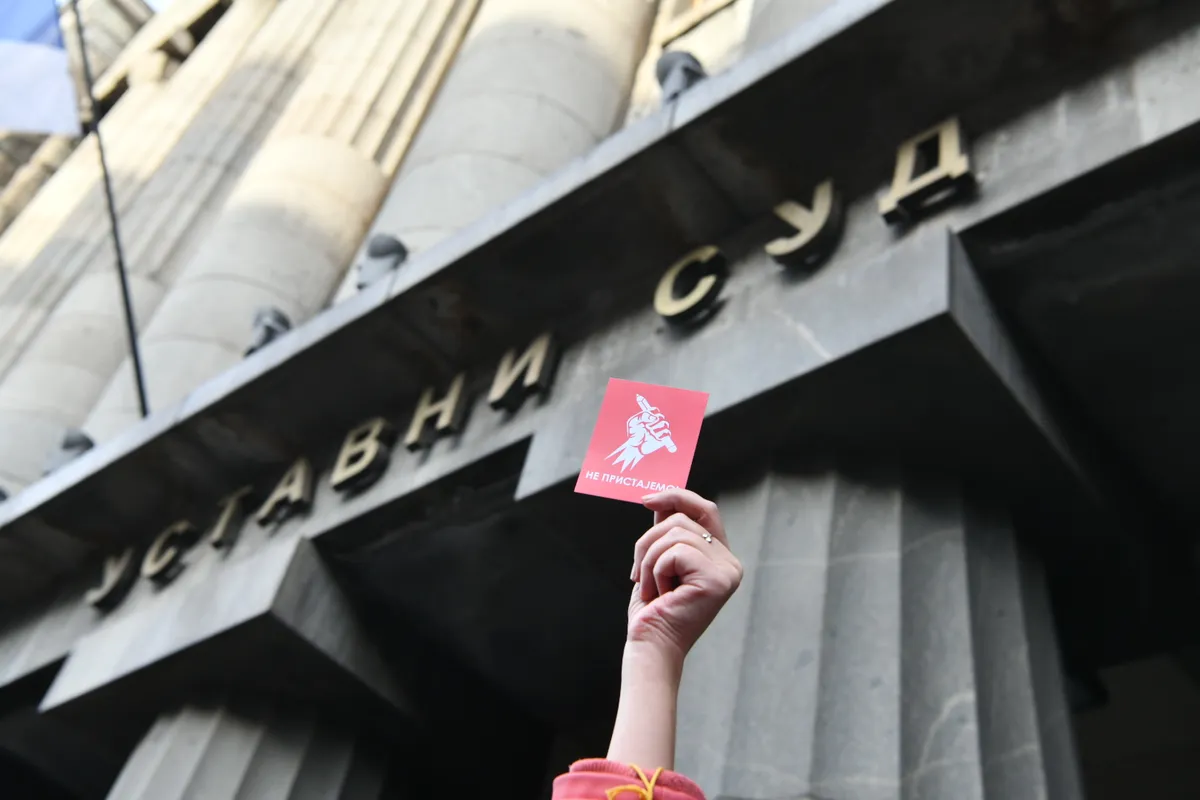 Protest ispred Ustavnog suda zbog izbora u Zaječaru: Godinu dana od ukidanje presude o nepravilnostima tokom glasanja