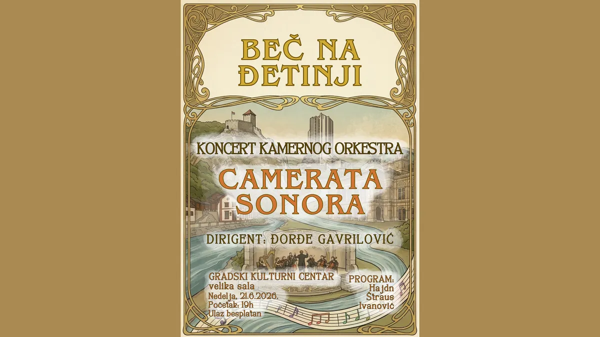 „Beč na Đetinji“: Koncert Kamernog orkestra „Camerata Sonora“ u Užicu – Vesti iz Srbije, regiona i sveta